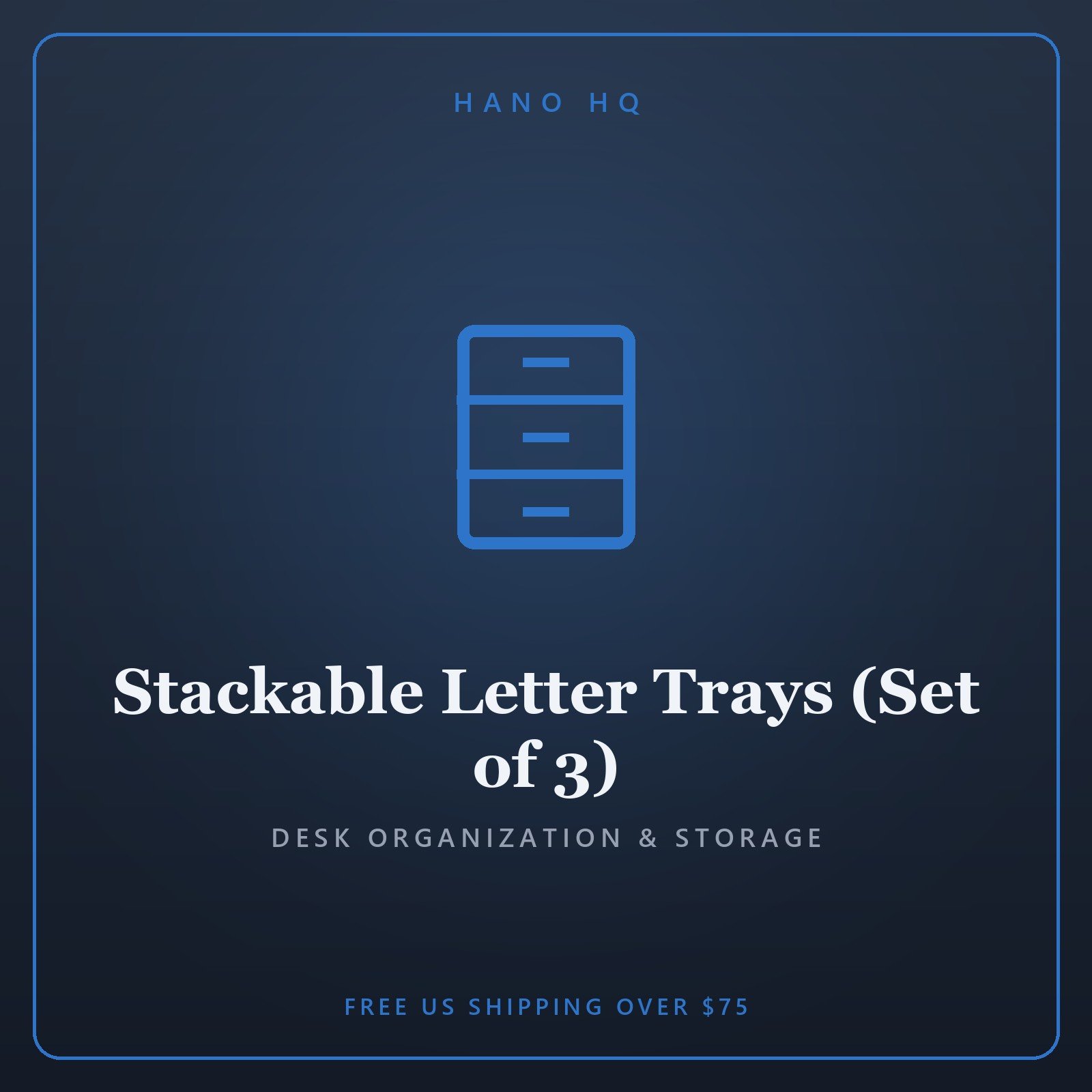 Stackable Letter Trays (Set of 3)