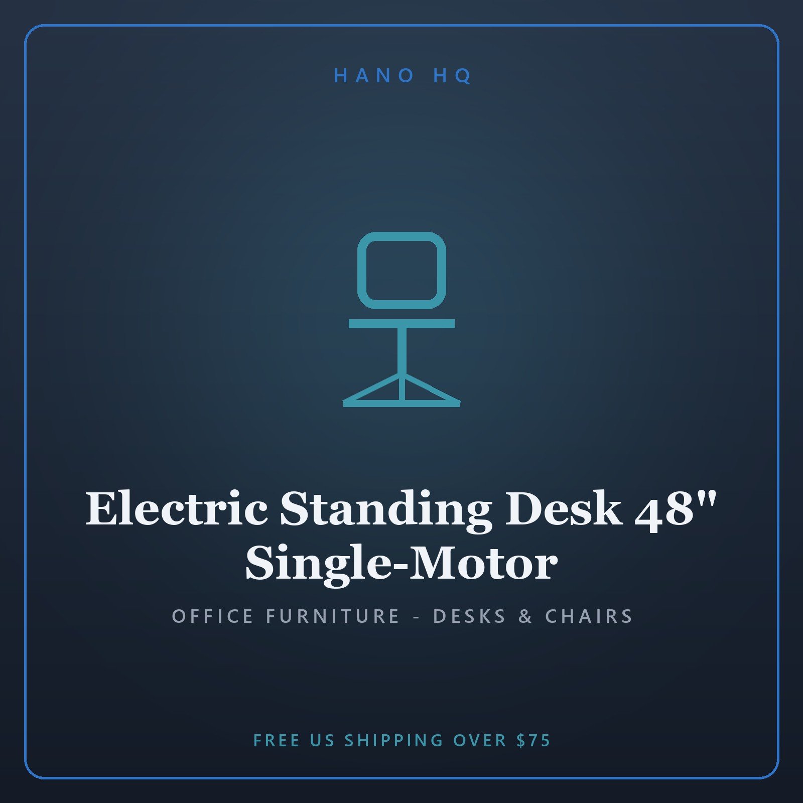 Electric Standing Desk 48" Single-Motor
