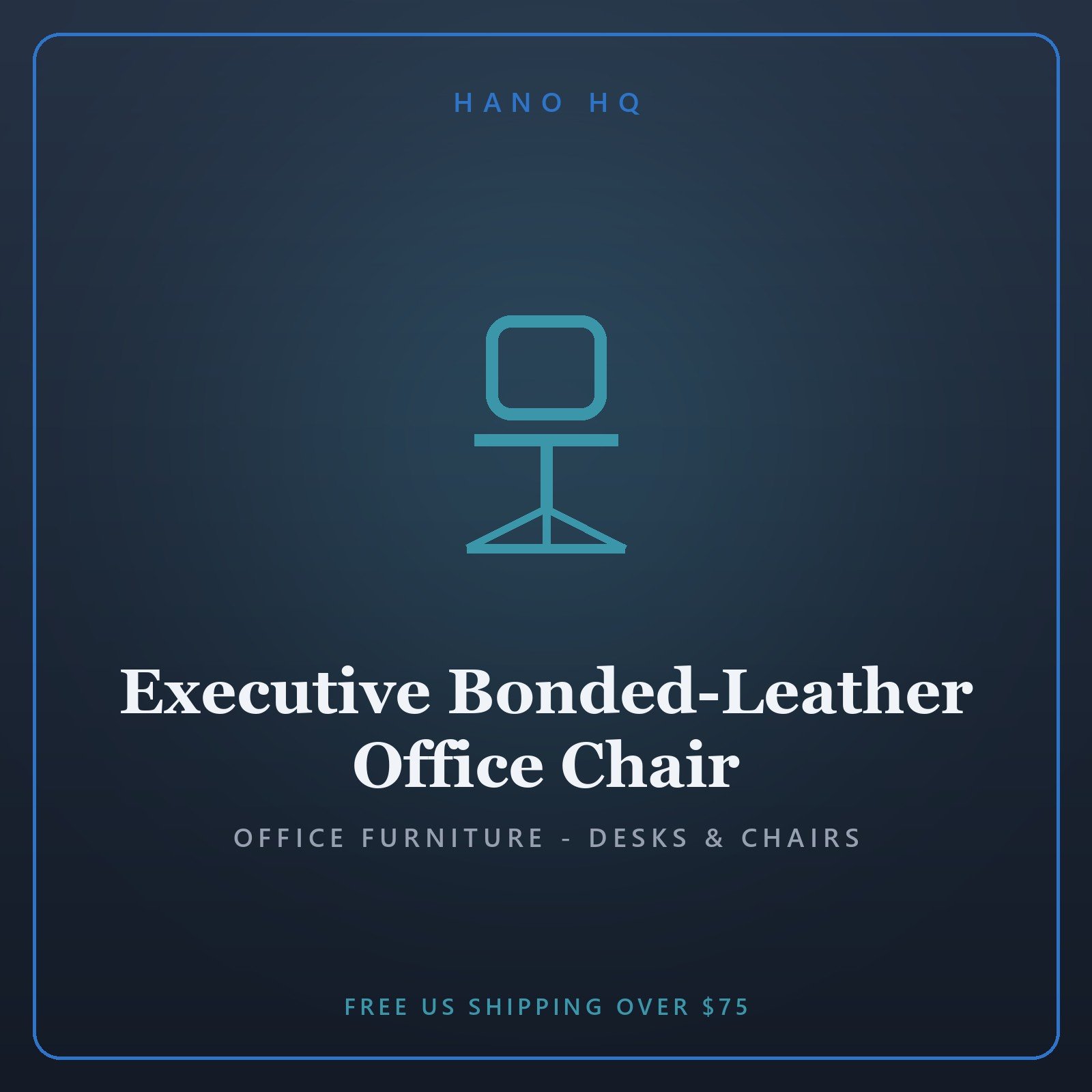 Executive Bonded-Leather Office Chair