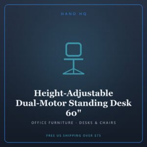 Height-Adjustable Dual-Motor Standing Desk 60"