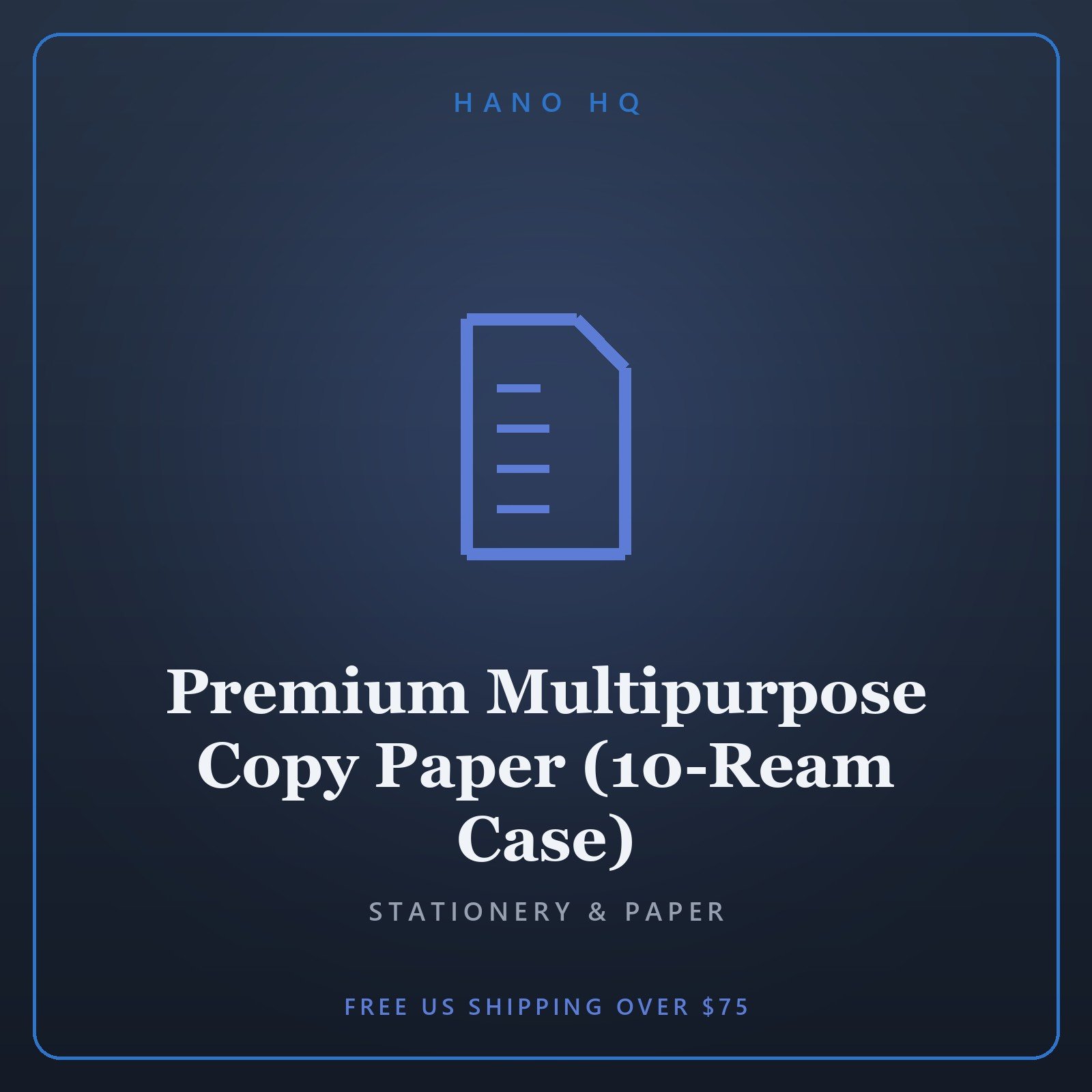 Premium Multipurpose Copy Paper (10-Ream Case)