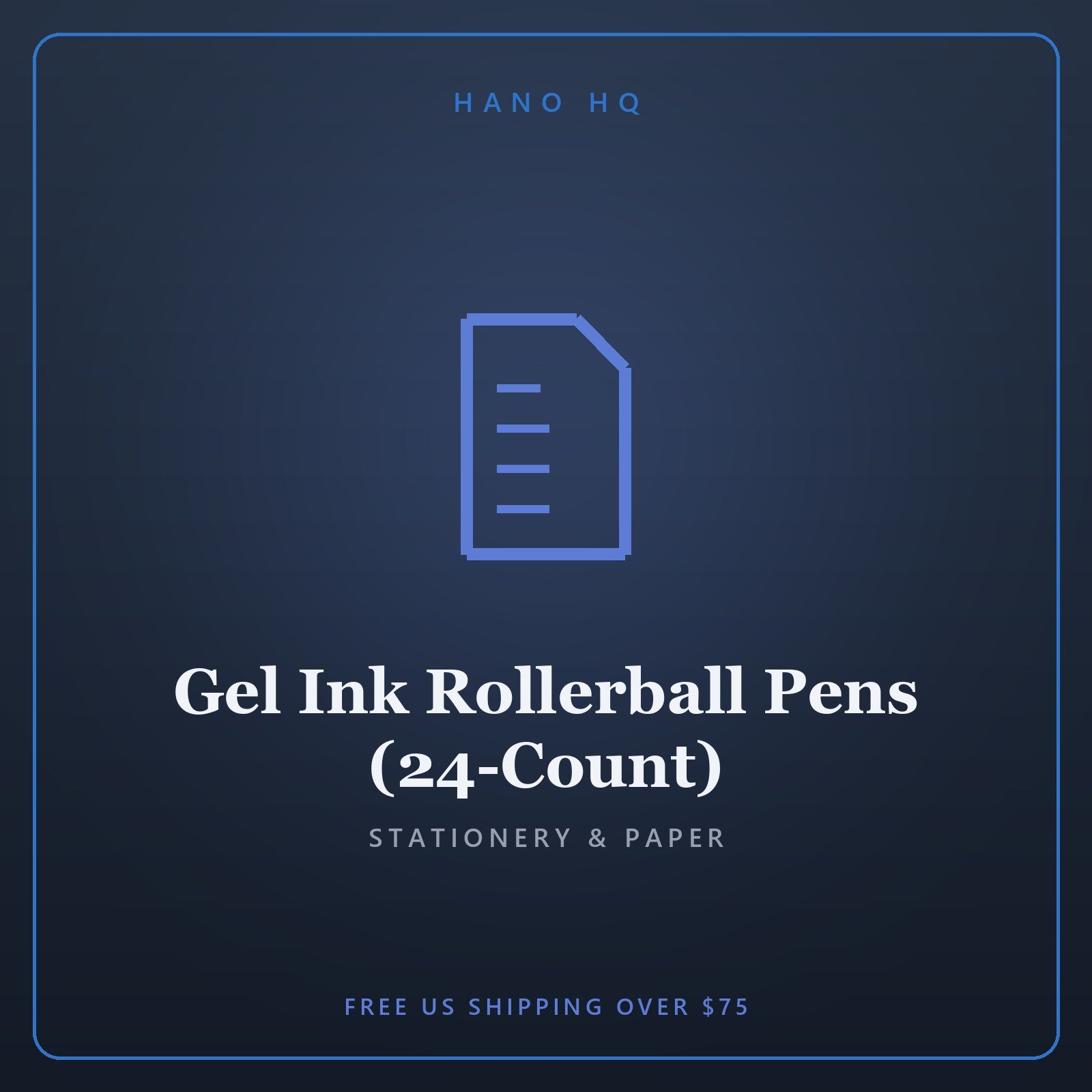 Gel Ink Rollerball Pens (24-Count)
