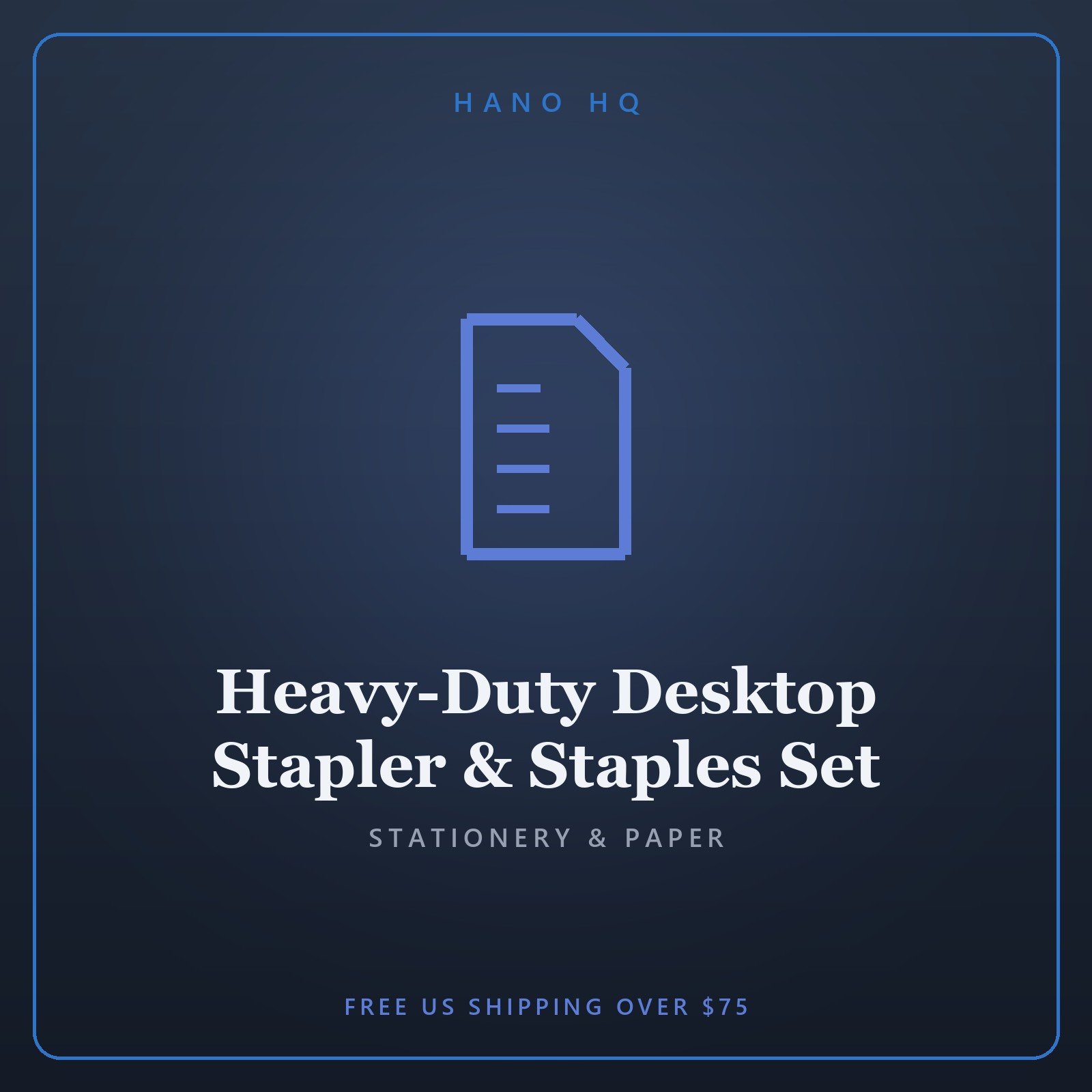 Heavy-Duty Desktop Stapler & Staples Set