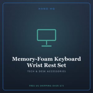 Memory-Foam Keyboard Wrist Rest Set